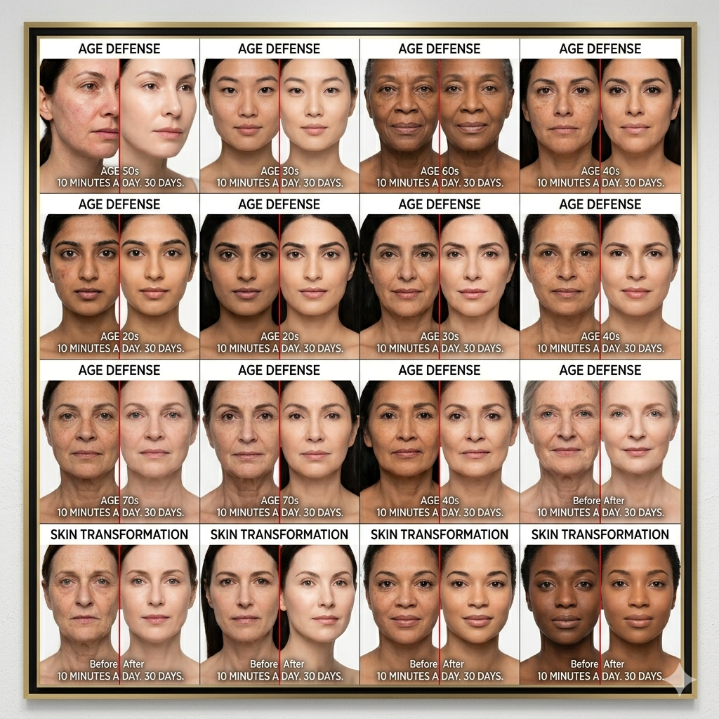 LUMIRX Age Defense Results — 16 Real Transformations Across All Ages & Skin Tones